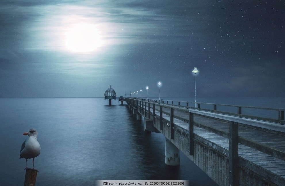海夜图片 自然风景 自然景观 图行天下素材网