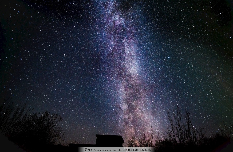 星空夜空星星图片 自然风景 自然景观 图行天下素材网