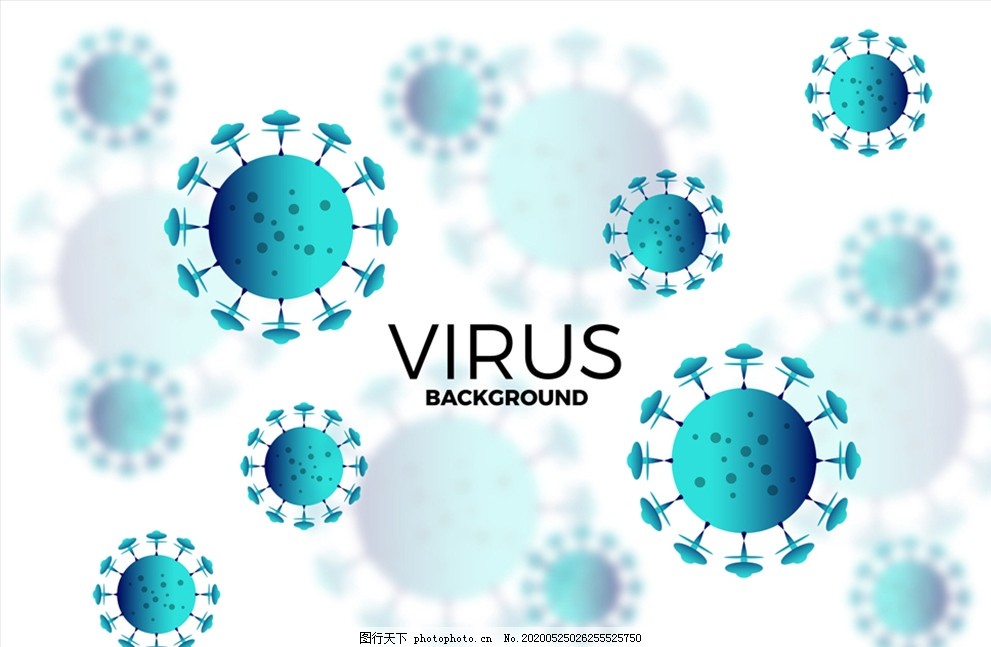 蓝色新型冠状病毒设计图片 医疗服务 医疗健康 图行天下素材网