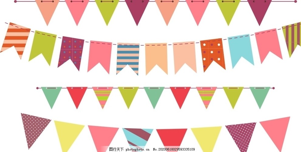 三角旗图片 其他 其他 图行天下素材网